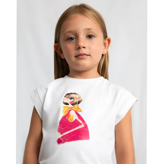 Mayoral - Girls Top & Fruit Print Short Set