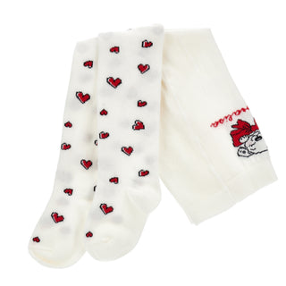 Monnalisa - Girls Dalmatian Tights Cream