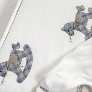 Bimbalo - Boys Rocking Horse Baby Grow & Blanket Set