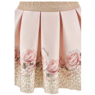 Monnalisa - Leopard Top, Skirt & Tights Set