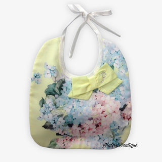 Petit Italia - Baby Girls Lemon Floral Bib