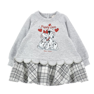 Monnalisa - Girls Dalmatian Grey Dress