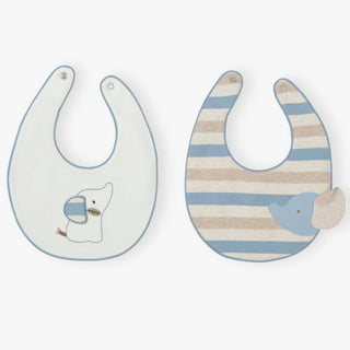 Mayoral - Boys Polar Blue Two Pack Bibs