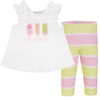 Balloon Chic - Pink & Lime Lollipop Legging Set