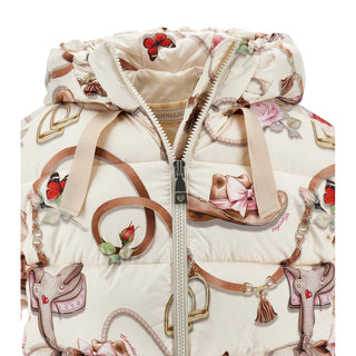 Monnalisa - Girls Puffer Cow Girl Coat
