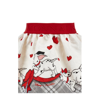 Monnalisa - Dalmatian Heart Top & Skirt Set