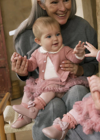 Mayoral - Baby Girls Pink Three Piece Tulle Skirt Set Pink