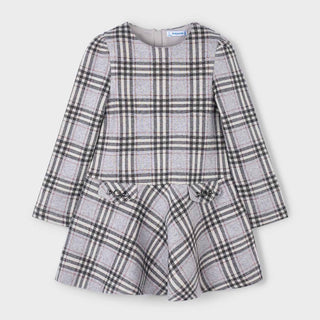 Mayoral - Girls Silver & Makeup Pink Dress