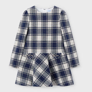 Mayoral - Girls Navy Check Dress