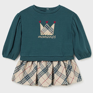 Mayoral - Baby Girls Bottle Green Skirt Set