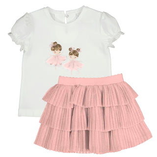 Mayoral - Baby Girls Rose Ballerina Skirt Set