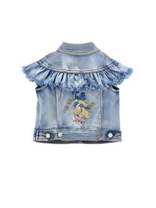 Girls Tinke Bell embroidered denim jacket by Monnalisa