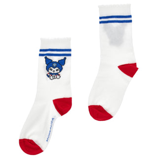 Kuromi socks by Monnalisa white and red 